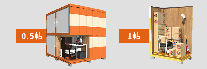 0.5〜1帖のトランクルームのイメージ画像